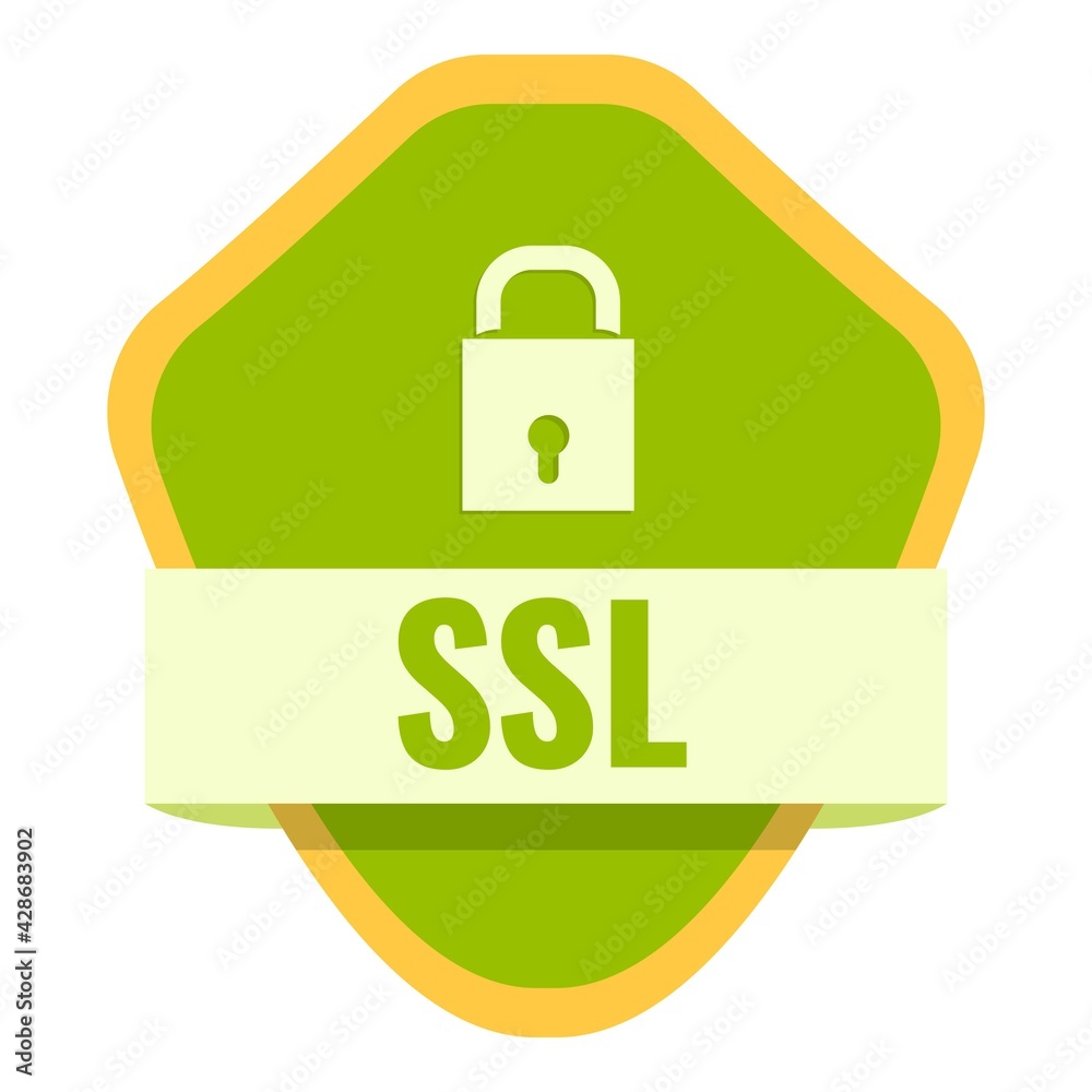Ssl certificate icon. Cartoon of Ssl certificate vector icon for web design isolated on white background Ssl certificate icon. Cartoon of Ssl certificate vector icon for web design isolated on white background
