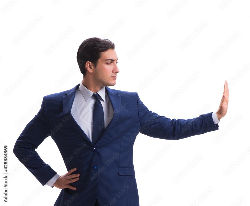 Young businessman isolated on white background Young businessman isolated on white background