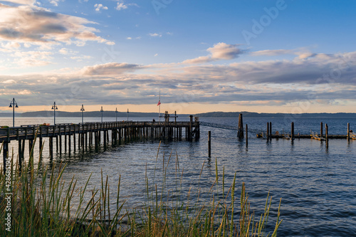 pier at sunset © Drew Lindgren