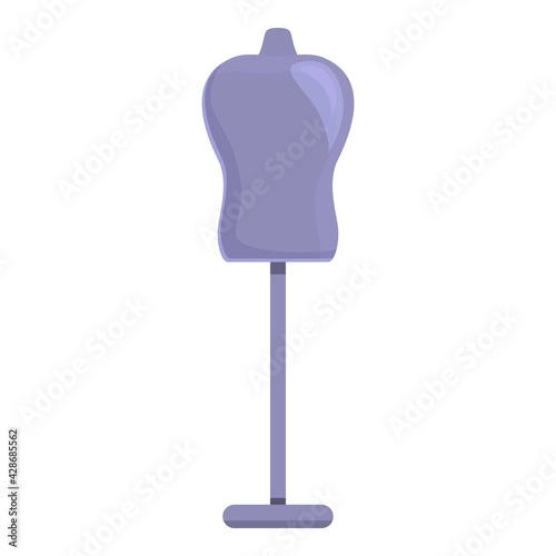 Atelier mannequin icon. Cartoon of atelier mannequin vector icon for web design isolated on white background