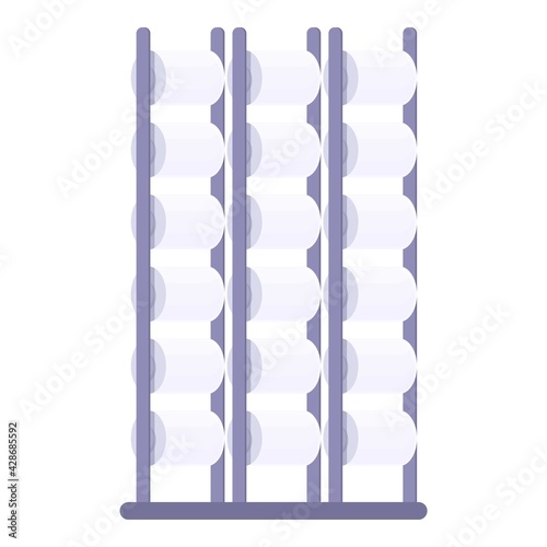 Thread production machine icon. Cartoon of Thread production machine vector icon for web design isolated on white background