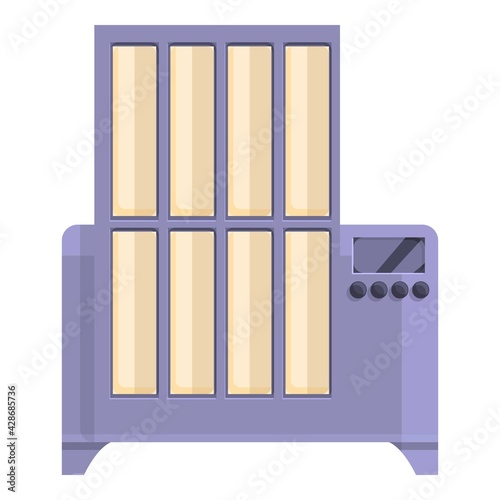 Thread production textile icon. Cartoon of Thread production textile vector icon for web design isolated on white background