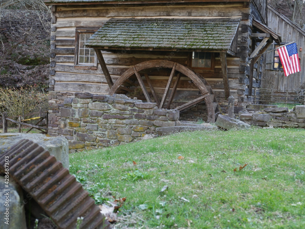 Obraz premium old mill on farm