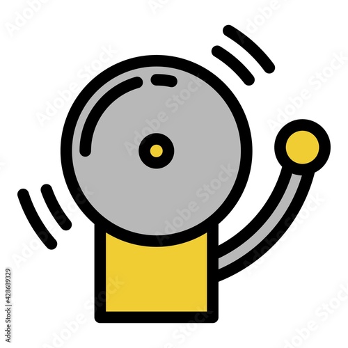 Boxing time icon. Outline Boxing time vector icon for web design isolated on white background