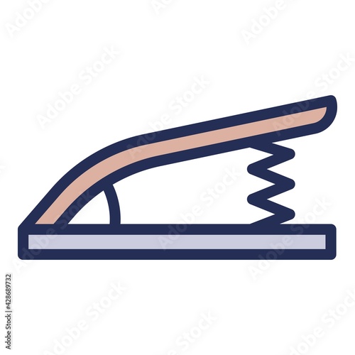 Gymnastics spring board icon. Outline Gymnastics spring board vector icon for web design isolated on white background