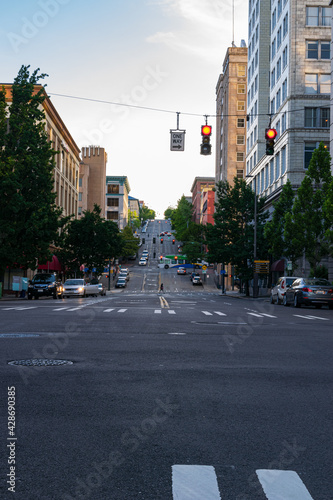 traffic light in the city