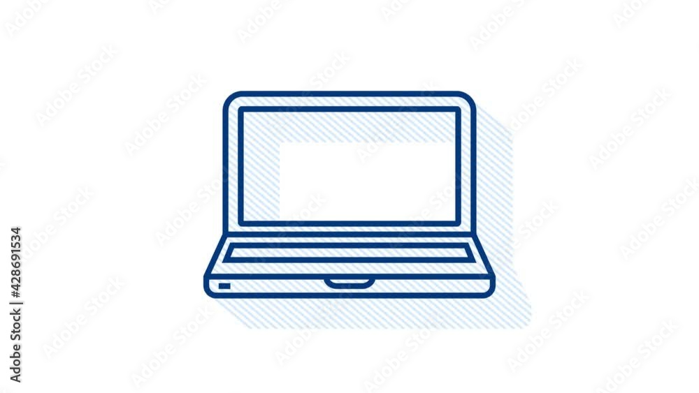 Technology icon on white background. Information technology. Digital communication. Device icon. Global network connection. Motion graphics. Technology icon on white background. Information technology. Digital communication. Device icon. Global network connection. Motion graphics.