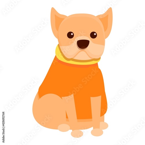 Animal dog clothes icon. Cartoon of Animal dog clothes vector icon for web design isolated on white background