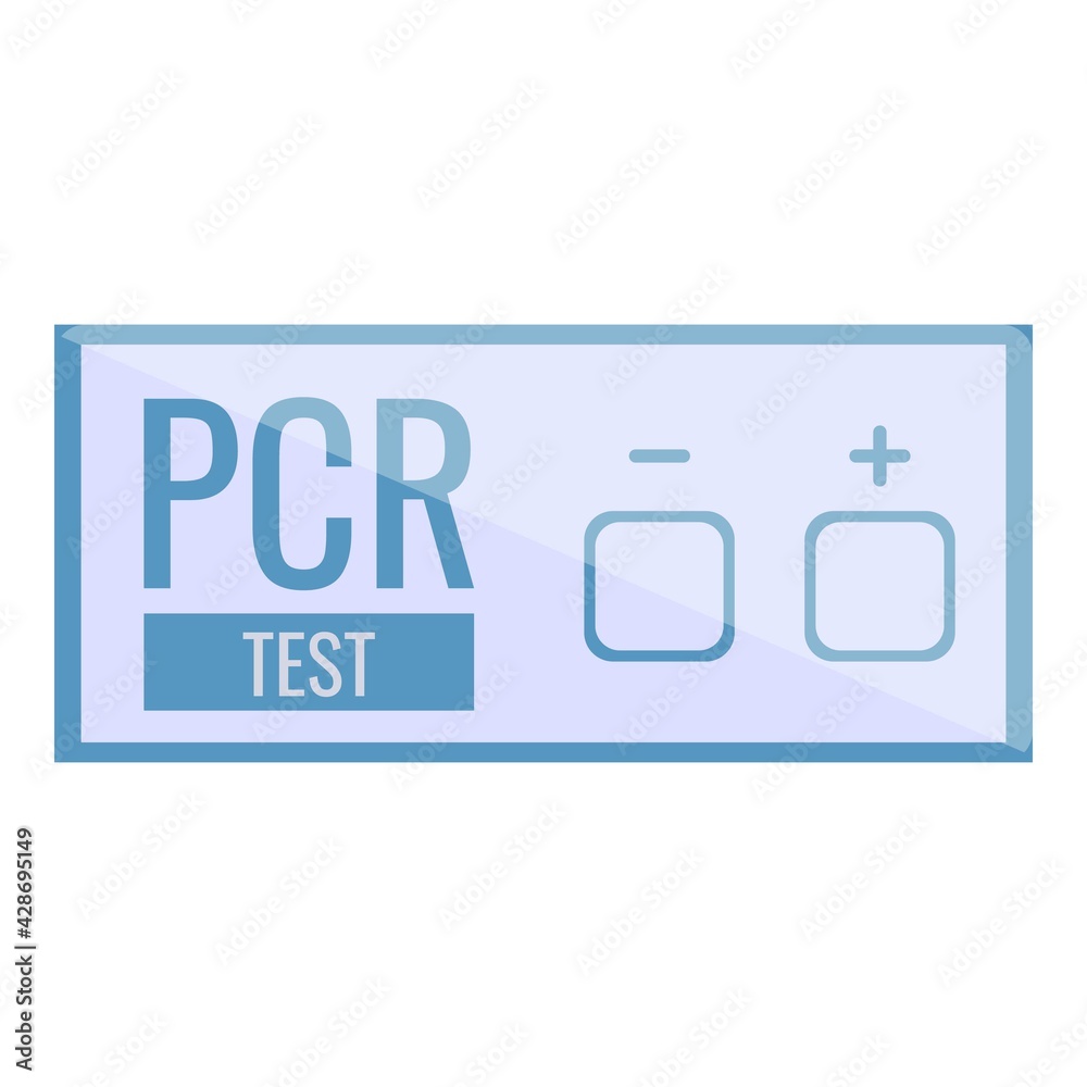 Covid pcr test icon. Cartoon of Covid pcr test vector icon for web design isolated on white background Covid pcr test icon. Cartoon of Covid pcr test vector icon for web design isolated on white background