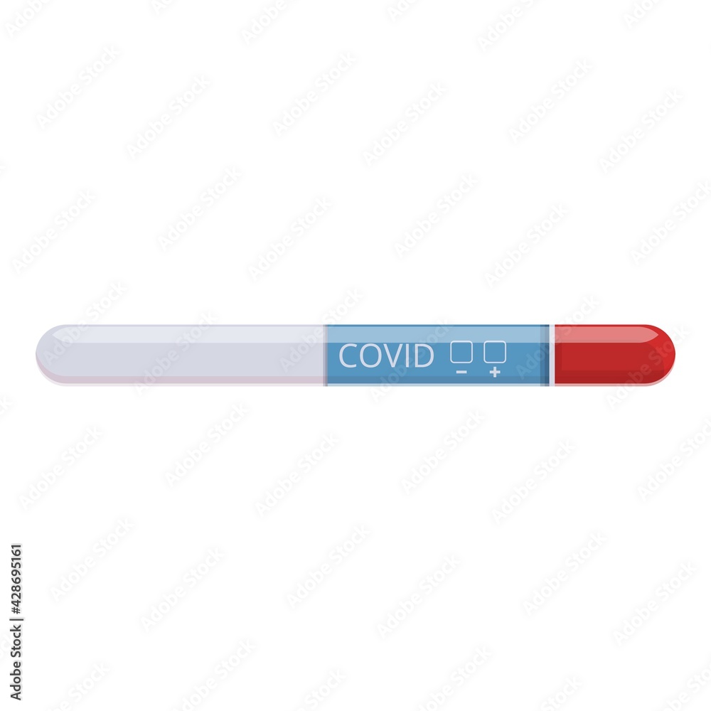 New covid test icon. Cartoon of New covid test vector icon for web design isolated on white background New covid test icon. Cartoon of New covid test vector icon for web design isolated on white background