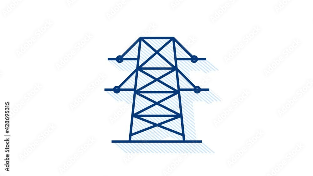 Set ecology, nature. Solar power. Save planet. Motion graphics.