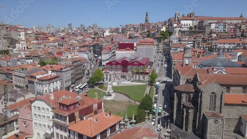 Wallpaper Mural sunny day porto city prince henry the navigator monument aerial panorama 4k portugal Torontodigital.ca