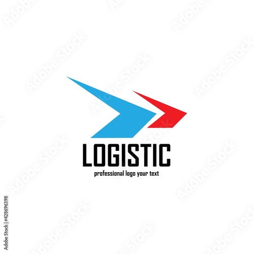 Logistic company vector logo. Arrow icon. Delivery icon. Arrow logo. Business logo. Arrow vector. Delivery service logo. Web, Digital, Marketing, Network icon. Technology icon.
