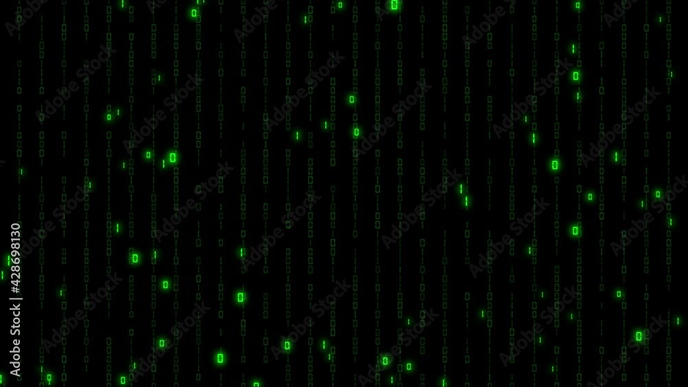 Big data digital code running through black Big data digital code running through black