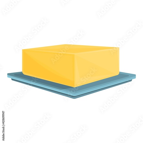 Butter vitamin icon. Cartoon of Butter vitamin vector icon for web design isolated on white background