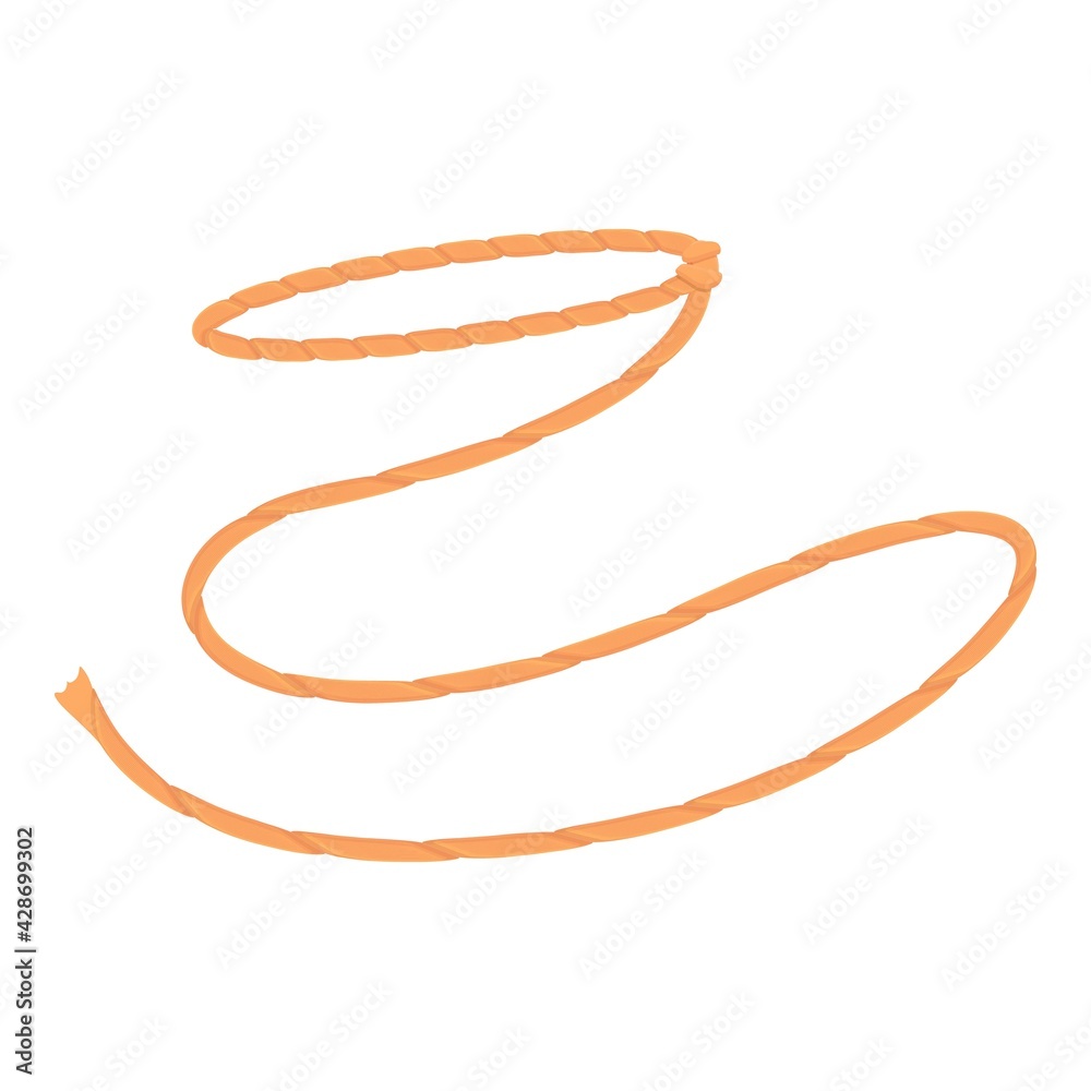 Hand lasso icon. Cartoon of Hand lasso vector icon for web design isolated on white background Hand lasso icon. Cartoon of Hand lasso vector icon for web design isolated on white background