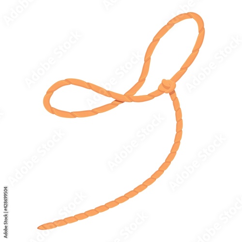Wild lasso icon. Cartoon of Wild lasso vector icon for web design isolated on white background