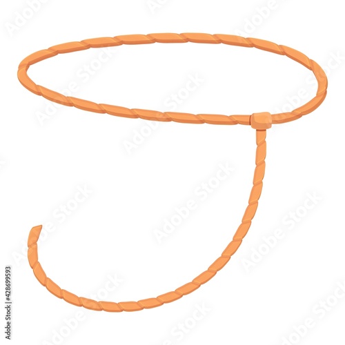 Loop lasso icon. Cartoon of Loop lasso vector icon for web design isolated on white background