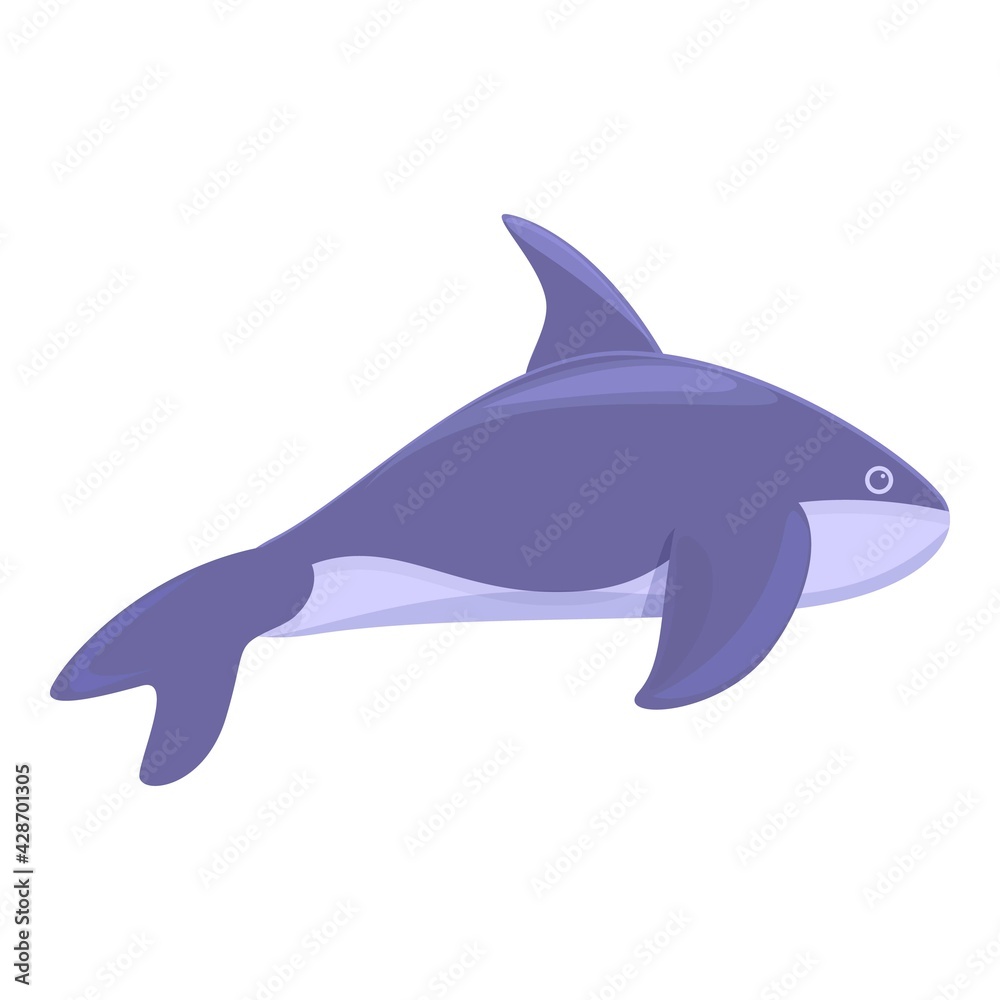 Fototapeta premium Giant killer whale icon. Cartoon of Giant killer whale vector icon for web design isolated on white background