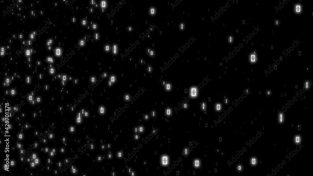 Big data digital code running through black Big data digital code running through black
