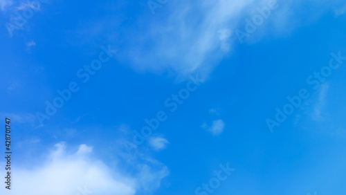 blue sky with beautiful natural white clouds