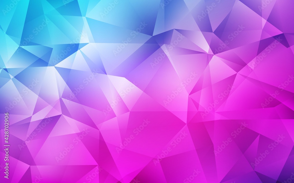 Light Pink, Blue vector polygonal background. Light Pink, Blue vector polygonal background.
