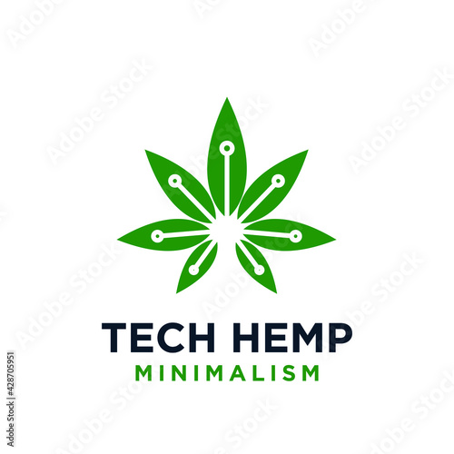 premium essential hemp vector logo