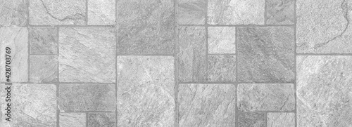 Wallpaper Mural Panorama of Building exterior white granite block wall texture and background seamless Torontodigital.ca