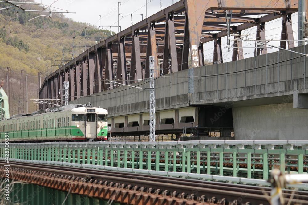 Naklejka premium しなの鉄道の115系電車