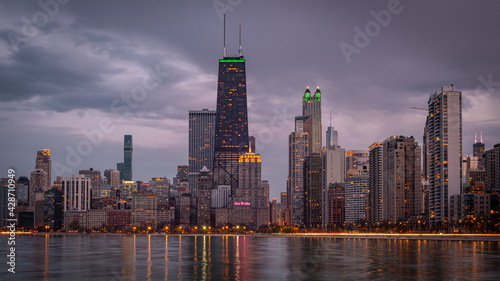 Obraz na płótnie Chicago Skyline Architecture w salonie