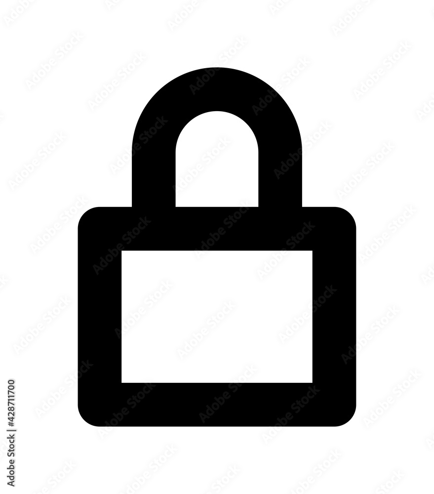 Lock, padlock icon vector isolated symbol. Lock, padlock icon vector isolated symbol.