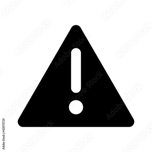 Triangular warning symbols with exclamation mark.