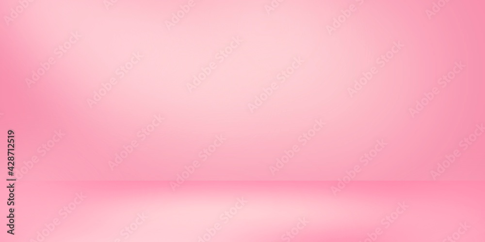 Fototapeta premium Abstract Pink background for display your products color smooth background ,wallpaper illustration