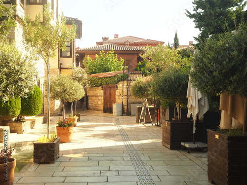 Fototapeta Naklejka Na Ścianę i Meble -  Side streets of Antalya, Old town 