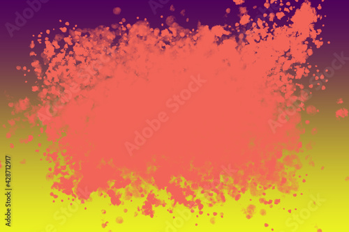 An abstract splatter border background image.