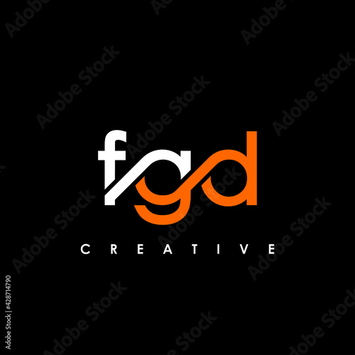 FGD Letter Initial Logo Design Template Vector Illustration photo