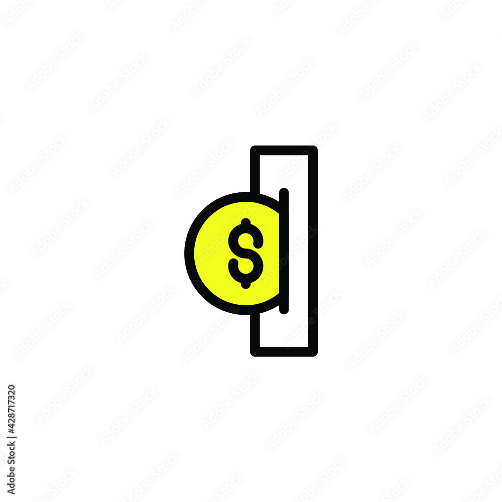 coin insert Illustration. modern simple vector icon, flat graphic symbol in trendy flat design style. wallpaper. lockscreen. pattern. frame, background, backdrop, sign, logo. coin insert Illustration. modern simple vector icon, flat graphic symbol in trendy flat design style. wallpaper. lockscreen. pattern. frame, background, backdrop, sign, logo.
