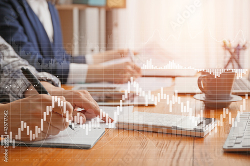 Young business people worki...