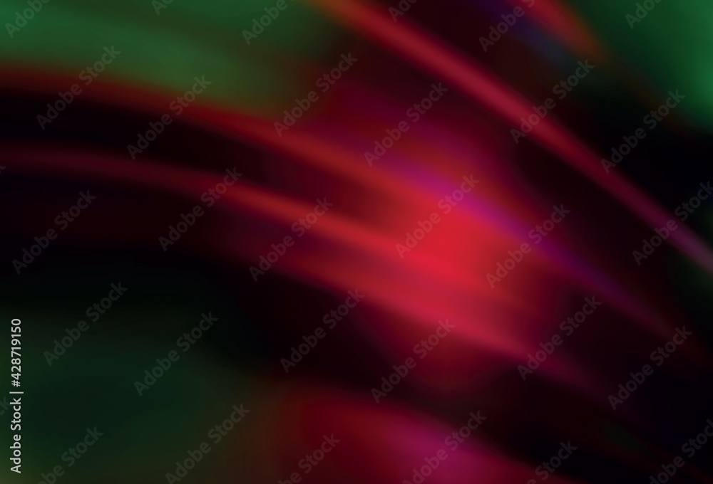Dark Green, Red vector blurred template. Dark Green, Red vector blurred template.