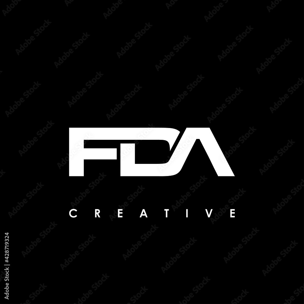 FDA Letter Initial Logo Design Template Vector Illustration FDA Letter Initial Logo Design Template Vector Illustration