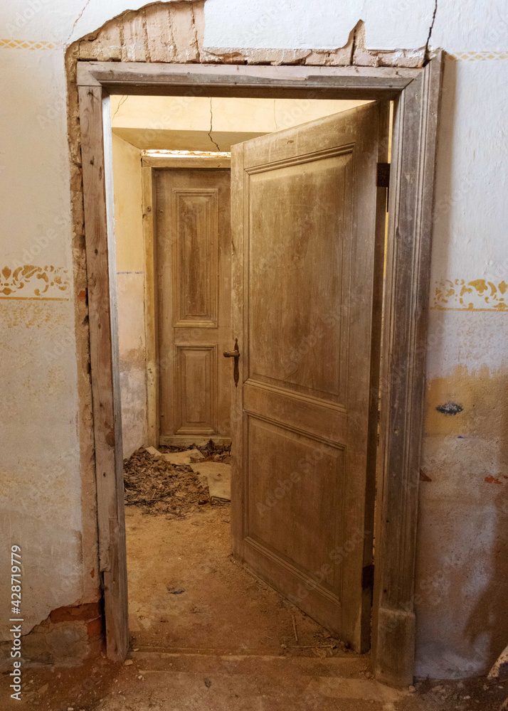 an old church that have collapsed over time, the church has been abandoned, Karzdaba Orthodox Church, Cesvaine, Latvia an old church that have collapsed over time, the church has been abandoned, Karzdaba Orthodox Church, Cesvaine, Latvia