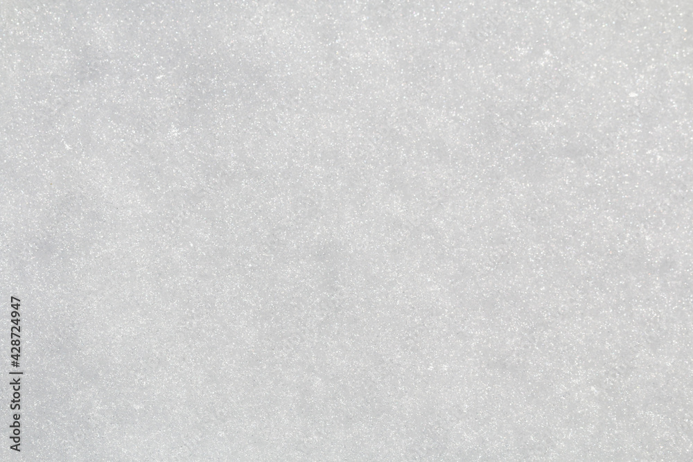 Fototapeta premium Winter snow. Snow texture Top view of the snow. Texture for design. Snowy white texture. Snowflakes.