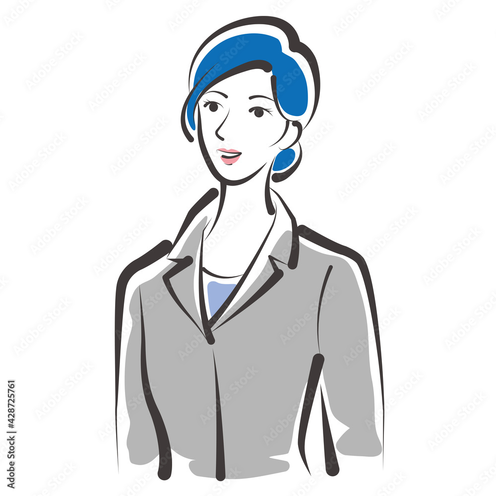 働く女性のベクターイラスト ビジネスウーマン 働く女性のベクターイラスト ビジネスウーマン