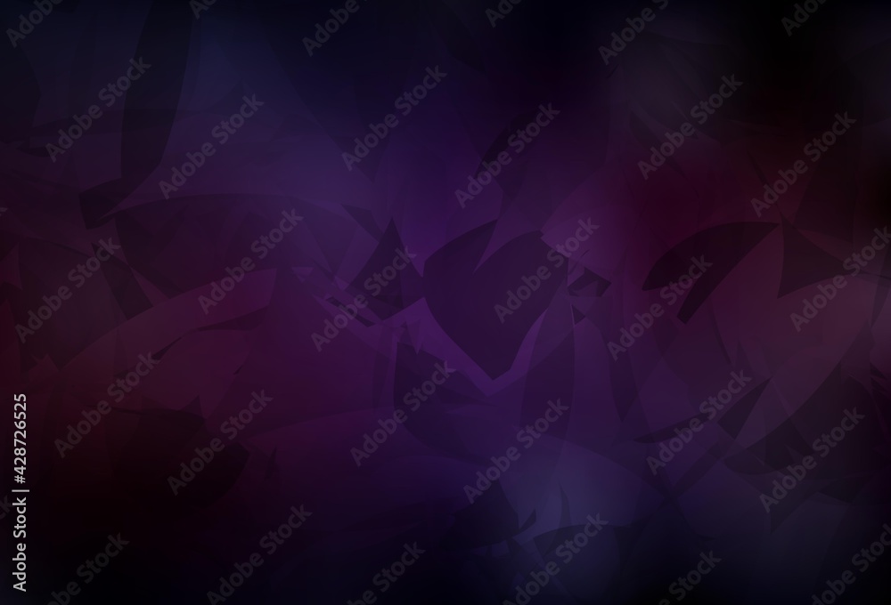 Fototapeta premium Dark Pink, Yellow vector background with abstract polygonals.