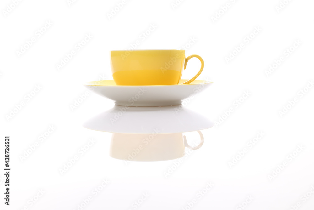 Fototapeta premium yellow cup of tea