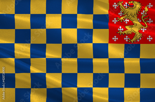 Flag of Lewes in England photo