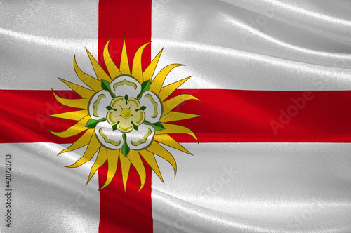 Flag of West Riding in England photo