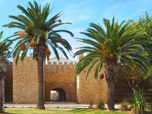 Historic castle of Lagos at the Algarve coast of Portugal