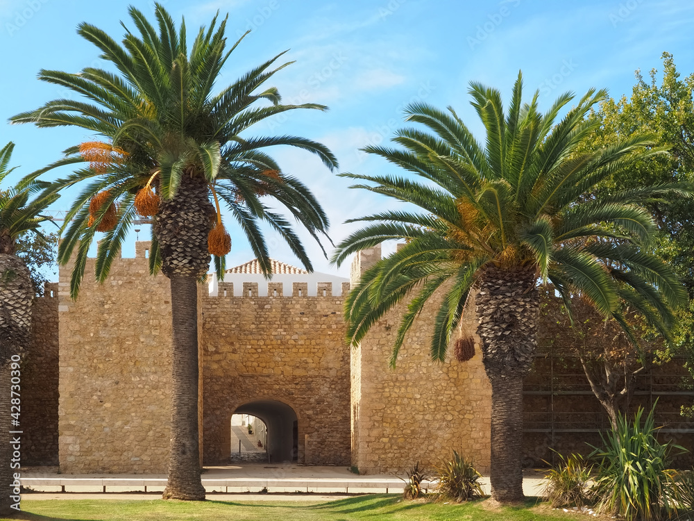 Historic castle of Lagos at the Algarve coast of Portugal