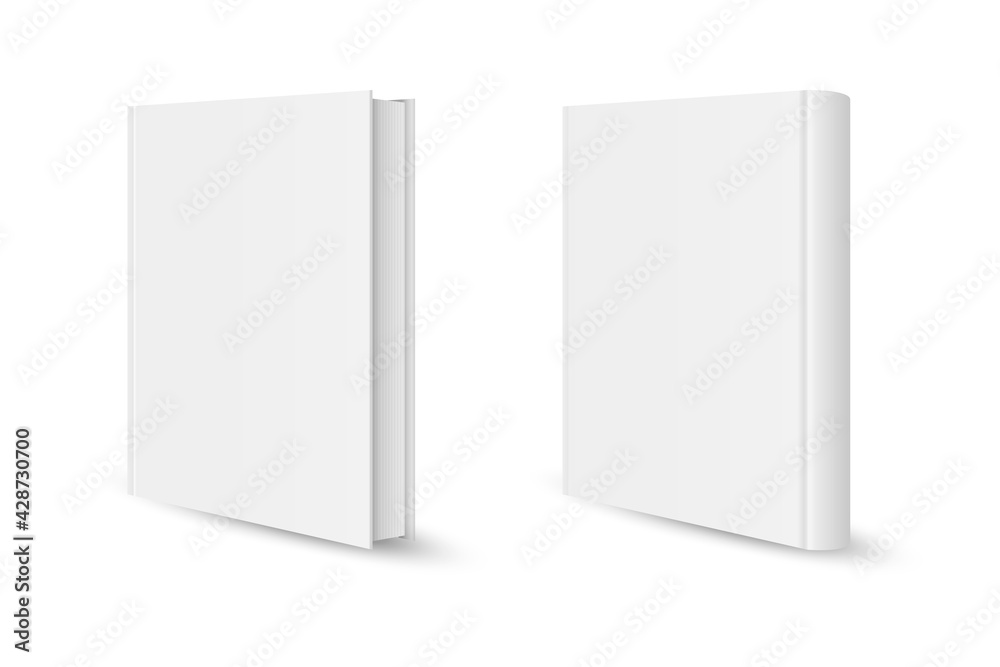 Blank vertical book template. Blank magazine or book cover, brochure booklet. Vector illustration. Blank vertical book template. Blank magazine or book cover, brochure booklet. Vector illustration.